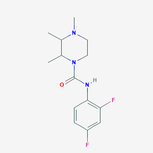 N-(2,4-difluorophenyl)-2,3,4-trimethylpiperazine-1-carboxamide