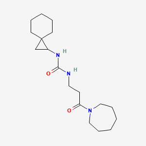 1-[3-(Azepan-1-yl)-3-oxopropyl]-3-spiro[2.5]octan-2-ylurea