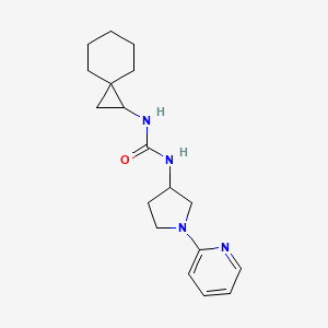 1-(1-Pyridin-2-ylpyrrolidin-3-yl)-3-spiro[2.5]octan-2-ylurea