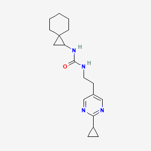 1-[2-(2-Cyclopropylpyrimidin-5-yl)ethyl]-3-spiro[2.5]octan-2-ylurea