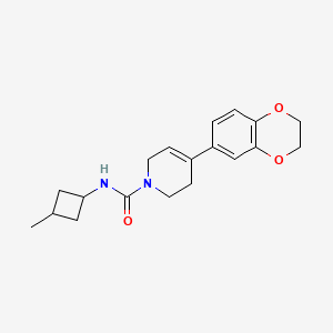 4-(2,3-dihydro-1,4-benzodioxin-6-yl)-N-(3-methylcyclobutyl)-3,6-dihydro-2H-pyridine-1-carboxamide