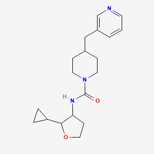 N-(2-cyclopropyloxolan-3-yl)-4-(pyridin-3-ylmethyl)piperidine-1-carboxamide