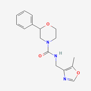 N-[(5-methyl-1,3-oxazol-4-yl)methyl]-2-phenylmorpholine-4-carboxamide