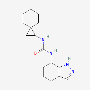 1-spiro[2.5]octan-2-yl-3-(4,5,6,7-tetrahydro-1H-indazol-7-yl)urea