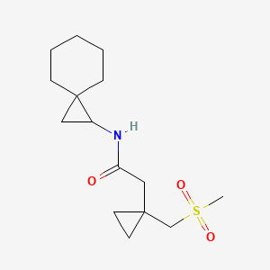 2-[1-(methylsulfonylmethyl)cyclopropyl]-N-spiro[2.5]octan-2-ylacetamide