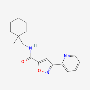 3-pyridin-2-yl-N-spiro[2.5]octan-2-yl-1,2-oxazole-5-carboxamide