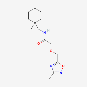 2-[(3-methyl-1,2,4-oxadiazol-5-yl)methoxy]-N-spiro[2.5]octan-2-ylacetamide