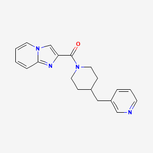 molecular formula C19H20N4O B6762251 Imidazo[1,2-a]pyridin-2-yl-[4-(pyridin-3-ylmethyl)piperidin-1-yl]methanone 