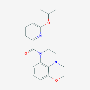 4-Oxa-1,10-diazatricyclo[7.3.1.05,13]trideca-5,7,9(13)-trien-10-yl-(6-propan-2-yloxypyridin-2-yl)methanone