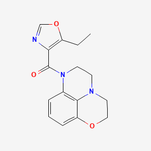 (5-Ethyl-1,3-oxazol-4-yl)-(4-oxa-1,10-diazatricyclo[7.3.1.05,13]trideca-5,7,9(13)-trien-10-yl)methanone