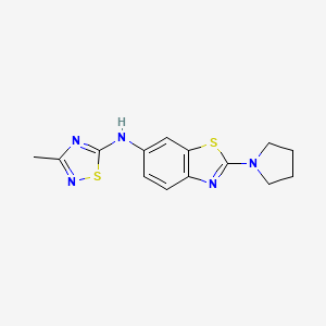 N-(3-methyl-1,2,4-thiadiazol-5-yl)-2-pyrrolidin-1-yl-1,3-benzothiazol-6-amine