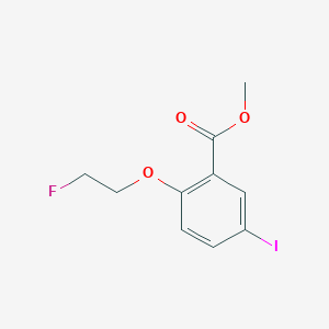 molecular formula C10H10FIO3 B067630 Methyl 2-(2-fluoroethoxy)-5-iodobenzoate CAS No. 193882-74-5