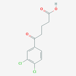 molecular formula C11H10Cl2O3 B067636 5-(3,4-Dichlorophenyl)-5-oxovaleric acid CAS No. 168135-66-8