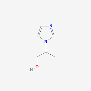 molecular formula C6H10N2O B067639 2-(1h-Imidazol-1-yl)propan-1-ol CAS No. 191725-72-1