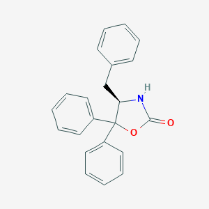 molecular formula C22H19NO2 B067642 (R)-4-Benzyl-5,5-diphenyloxazolidin-2-one CAS No. 191090-40-1