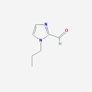molecular formula C7H10N2O B067681 1-Propyl-1H-imidazole-2-carbaldehyde CAS No. 161500-05-6