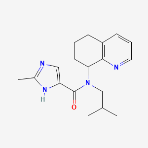 2-methyl-N-(2-methylpropyl)-N-(5,6,7,8-tetrahydroquinolin-8-yl)-1H-imidazole-5-carboxamide