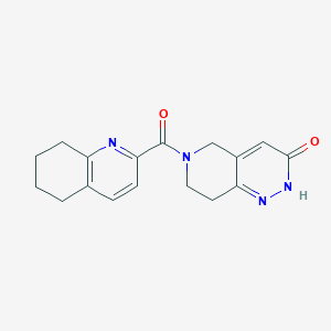 6-(5,6,7,8-Tetrahydroquinoline-2-carbonyl)-2,5,7,8-tetrahydropyrido[4,3-c]pyridazin-3-one