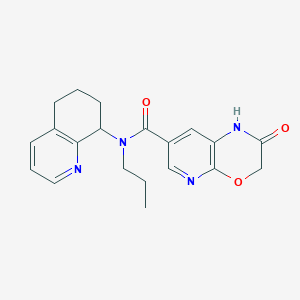 2-oxo-N-propyl-N-(5,6,7,8-tetrahydroquinolin-8-yl)-1H-pyrido[2,3-b][1,4]oxazine-7-carboxamide