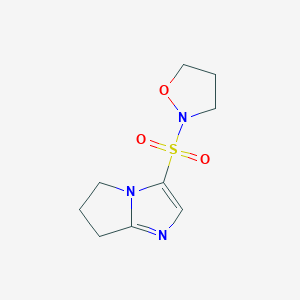 2-(6,7-dihydro-5H-pyrrolo[1,2-a]imidazol-3-ylsulfonyl)-1,2-oxazolidine