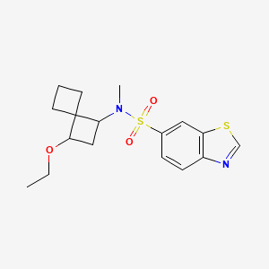 N-(3-ethoxyspiro[3.3]heptan-1-yl)-N-methyl-1,3-benzothiazole-6-sulfonamide