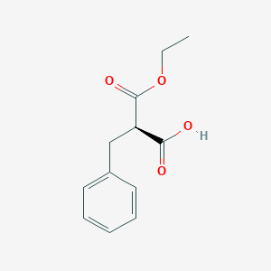 molecular formula C12H14O4 B067684 (2R)-2-benzyl-3-ethoxy-3-oxopropanoic acid CAS No. 175521-78-5