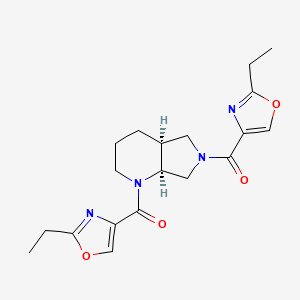 [(4aS,7aS)-6-(2-ethyl-1,3-oxazole-4-carbonyl)-3,4,4a,5,7,7a-hexahydro-2H-pyrrolo[3,4-b]pyridin-1-yl]-(2-ethyl-1,3-oxazol-4-yl)methanone