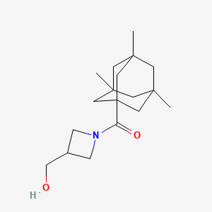 [3-(Hydroxymethyl)azetidin-1-yl]-(3,5,7-trimethyl-1-adamantyl)methanone