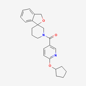 (6-cyclopentyloxypyridin-3-yl)-spiro[1H-2-benzofuran-3,3'-piperidine]-1'-ylmethanone