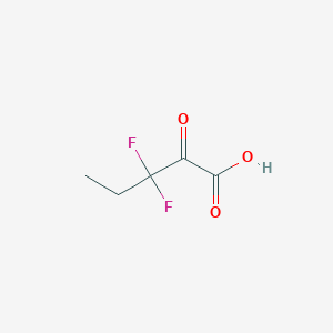 molecular formula C5H6F2O3 B067711 3,3-Difluoro-2-oxopentanoic acid CAS No. 165544-38-7