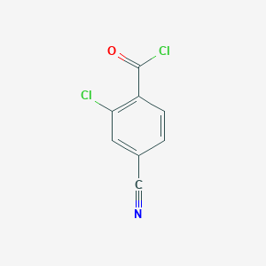 molecular formula C8H3Cl2NO B067715 2-氯-4-氰基苯甲酰氯 CAS No. 181074-22-6