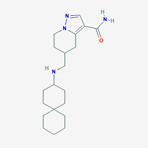 5-[(Spiro[5.5]undecan-3-ylamino)methyl]-4,5,6,7-tetrahydropyrazolo[1,5-a]pyridine-3-carboxamide