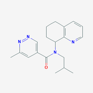 6-methyl-N-(2-methylpropyl)-N-(5,6,7,8-tetrahydroquinolin-8-yl)pyridazine-4-carboxamide