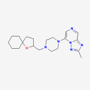 2-Methyl-5-[4-(1-oxaspiro[4.5]decan-2-ylmethyl)piperazin-1-yl]-[1,2,4]triazolo[1,5-a]pyrazine