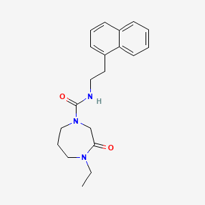 4-ethyl-N-(2-naphthalen-1-ylethyl)-3-oxo-1,4-diazepane-1-carboxamide