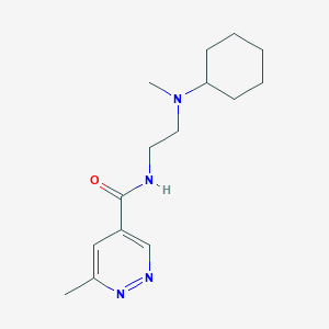 N-[2-[cyclohexyl(methyl)amino]ethyl]-6-methylpyridazine-4-carboxamide