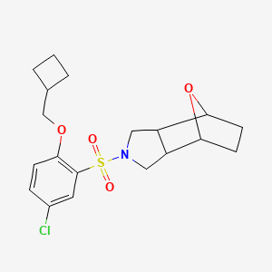 2-[5-Chloro-2-(cyclobutylmethoxy)phenyl]sulfonyl-1,3,3a,4,5,6,7,7a-octahydro-4,7-epoxyisoindole