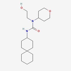 1-(2-Hydroxyethyl)-1-(oxan-4-yl)-3-spiro[5.5]undecan-3-ylurea