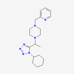 1-[1-(1-Cyclohexyltetrazol-5-yl)ethyl]-4-(pyridin-2-ylmethyl)piperazine