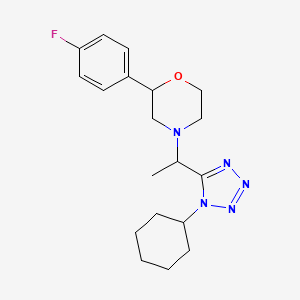 4-[1-(1-Cyclohexyltetrazol-5-yl)ethyl]-2-(4-fluorophenyl)morpholine