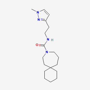 N-[2-(1-methylpyrazol-3-yl)ethyl]-9-azaspiro[5.6]dodecane-9-carboxamide