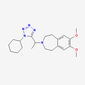 3-[1-(1-Cyclohexyltetrazol-5-yl)ethyl]-7,8-dimethoxy-1,2,4,5-tetrahydro-3-benzazepine