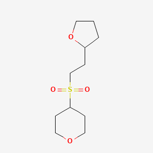 4-[2-(Oxolan-2-yl)ethylsulfonyl]oxane