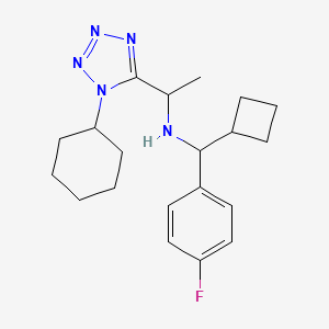 N-[cyclobutyl-(4-fluorophenyl)methyl]-1-(1-cyclohexyltetrazol-5-yl)ethanamine