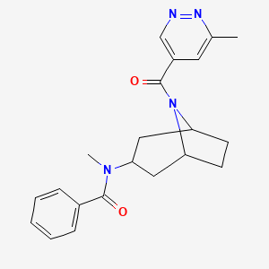 N-methyl-N-[8-(6-methylpyridazine-4-carbonyl)-8-azabicyclo[3.2.1]octan-3-yl]benzamide