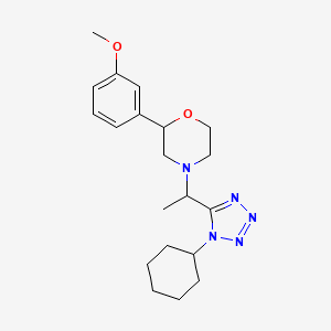 4-[1-(1-Cyclohexyltetrazol-5-yl)ethyl]-2-(3-methoxyphenyl)morpholine