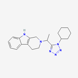 2-[1-(1-Cyclohexyltetrazol-5-yl)ethyl]-1,3,4,9-tetrahydropyrido[3,4-b]indole