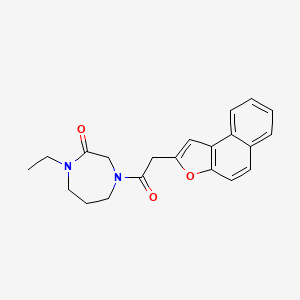 4-(2-Benzo[e][1]benzofuran-2-ylacetyl)-1-ethyl-1,4-diazepan-2-one