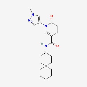 1-(1-methylpyrazol-4-yl)-6-oxo-N-spiro[5.5]undecan-3-ylpyridine-3-carboxamide