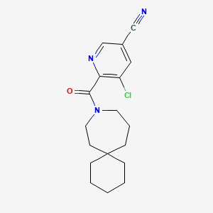 6-(9-Azaspiro[5.6]dodecane-9-carbonyl)-5-chloropyridine-3-carbonitrile